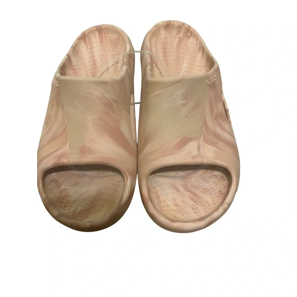 Crocs Mellow Recovery Marbled Slide‎ Unisex M9/W11 Pink Marbled New Marbled Foam